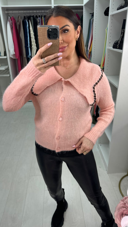 Evelyn super Soft Oversized Collar Cardigan