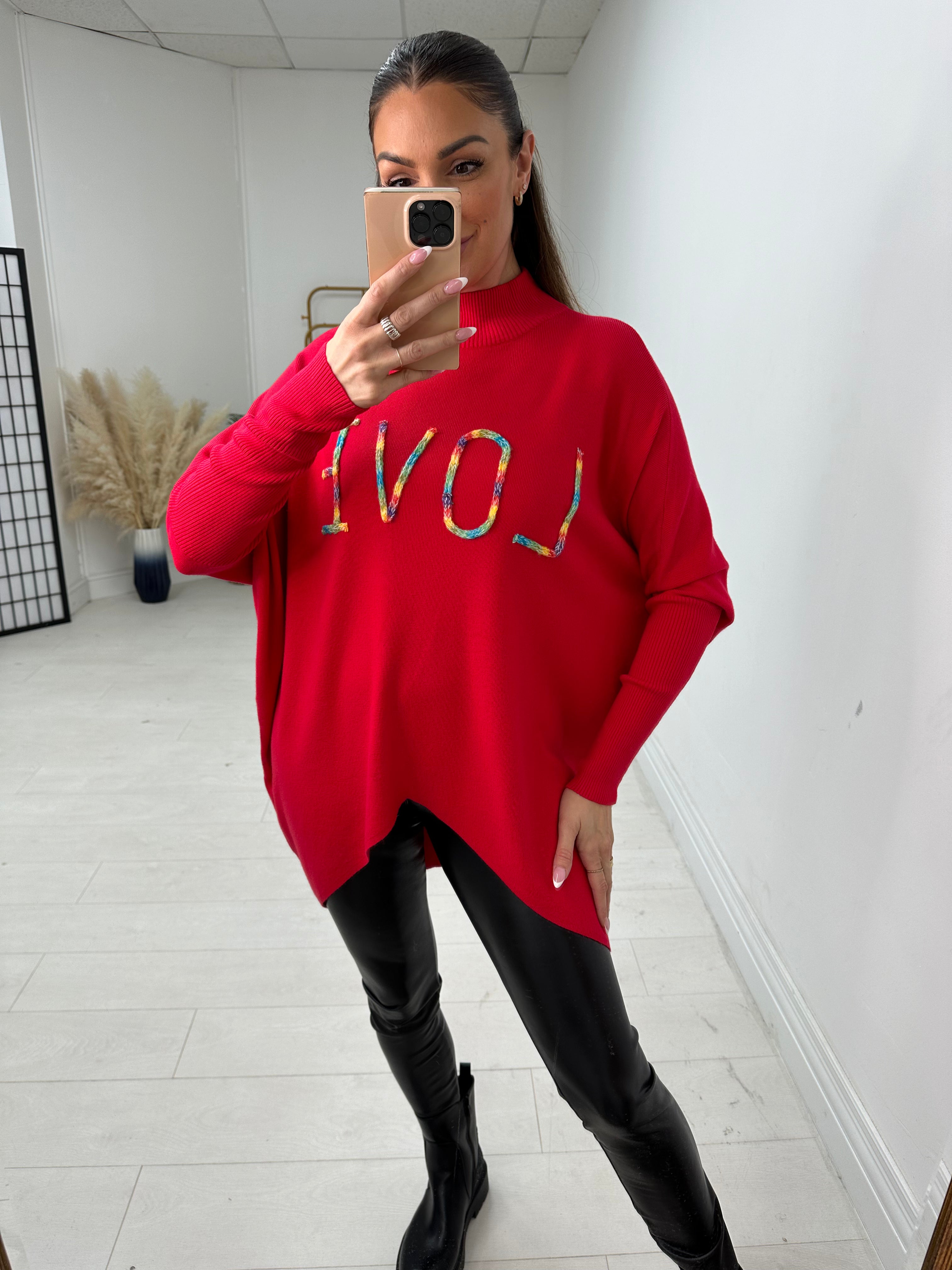 Scarlette Love Slogan Knit Jumper