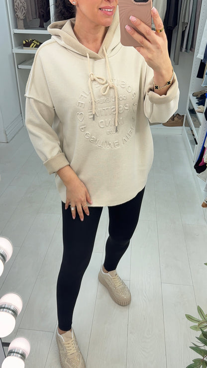 Baylee Positive Slogan Hoodie