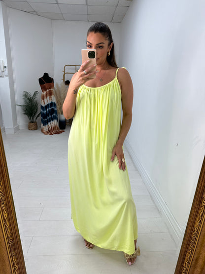 Solara Neon Loose Fit Maxi Dress