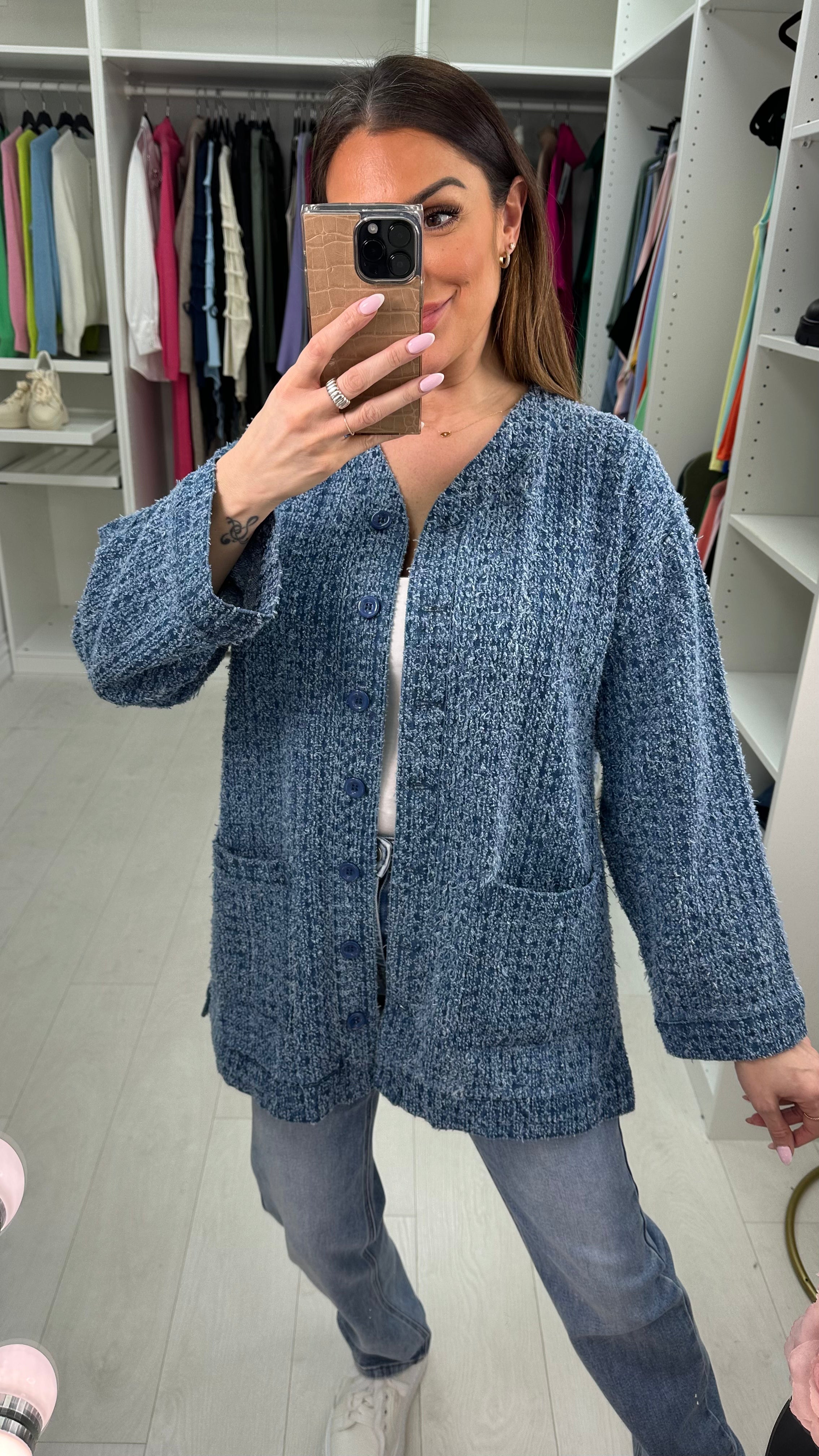 Lola Denim Pocket Front Jacket