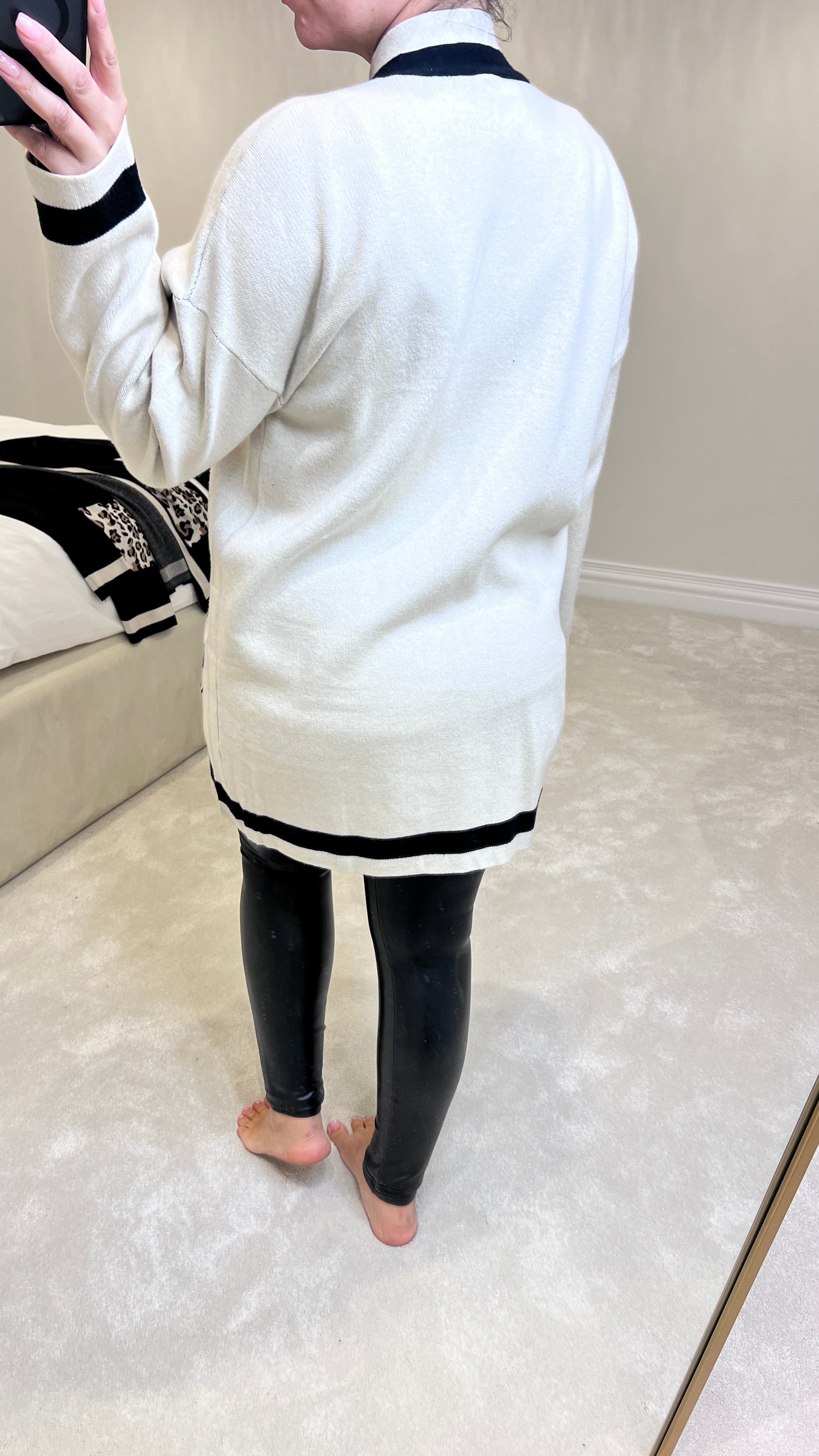 Gabri Leopard Print Deep Pocket Cardigan