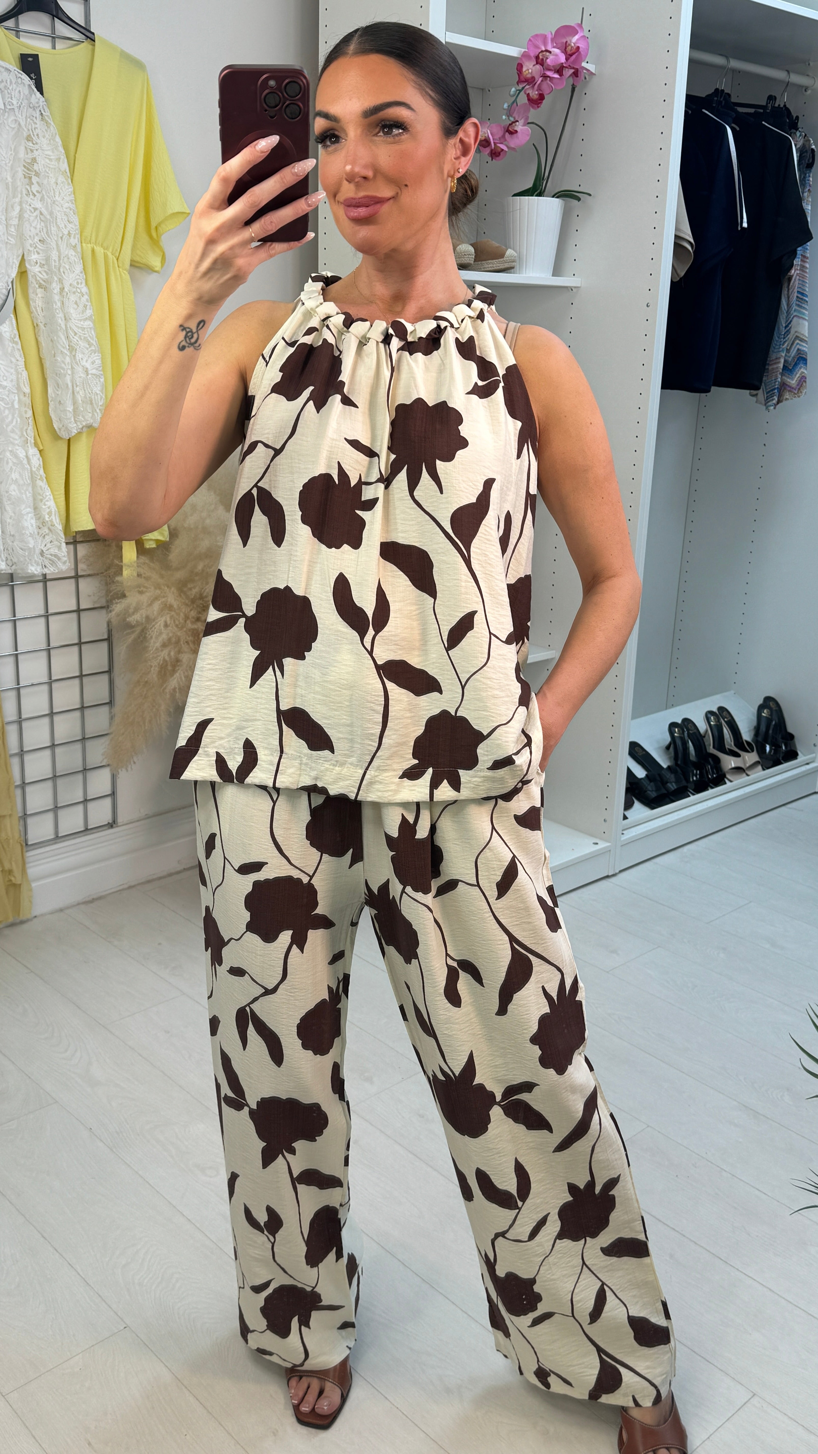 Morissa Floral Print Loose Fit Co-Ord Set