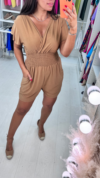 Donna Elasticated Waist  Playsuit