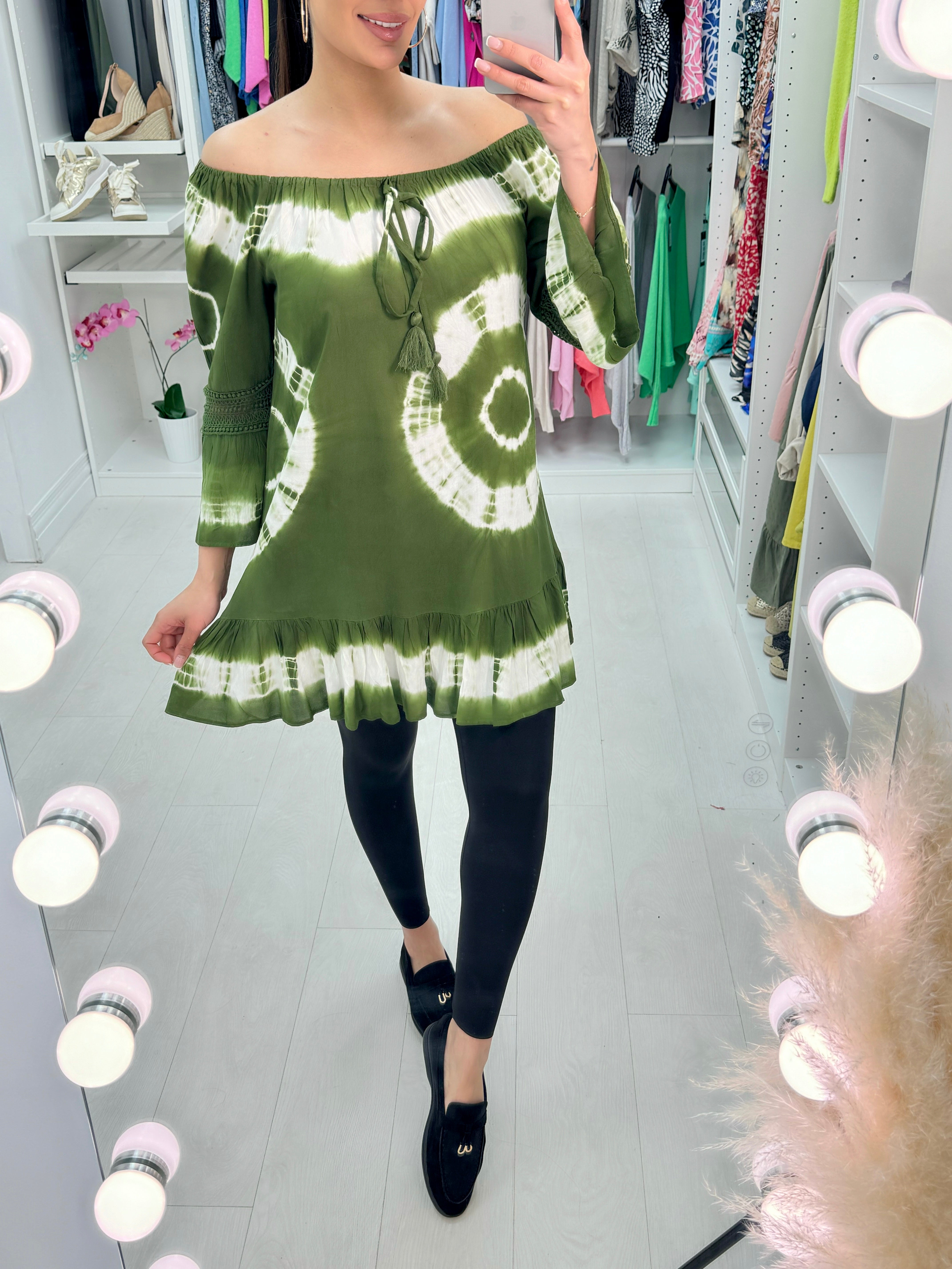 Tiliana Tie Dye Bardot Tunic