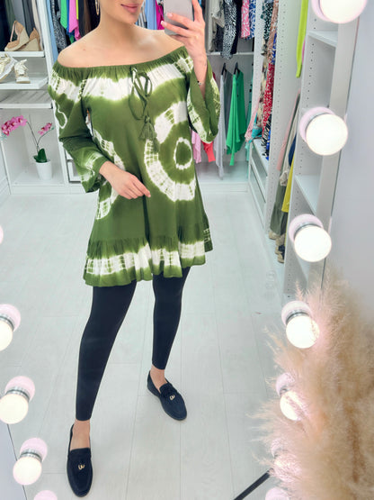 Tiliana Tie Dye Bardot Tunic