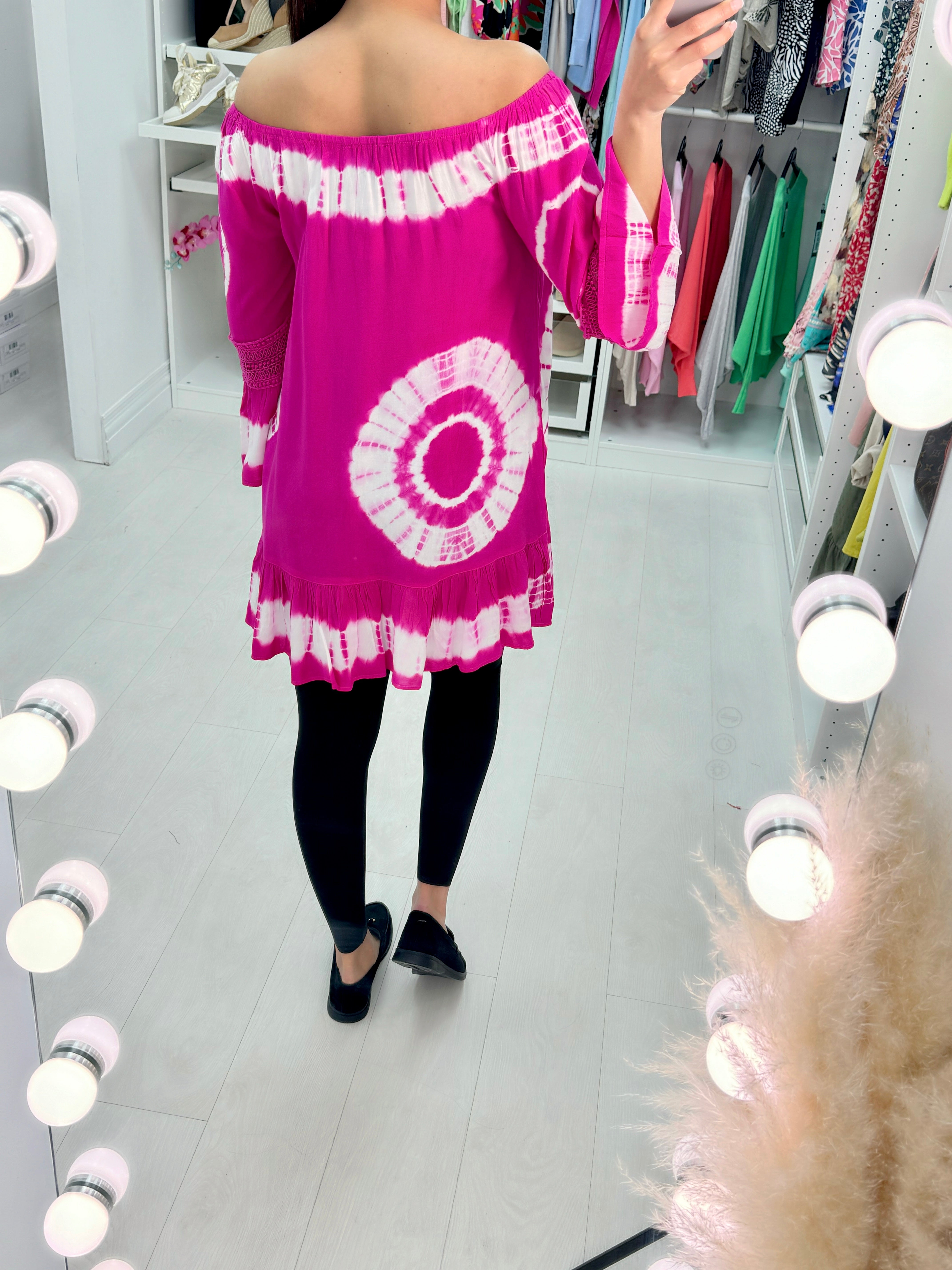 Tiliana Tie Dye Bardot Tunic