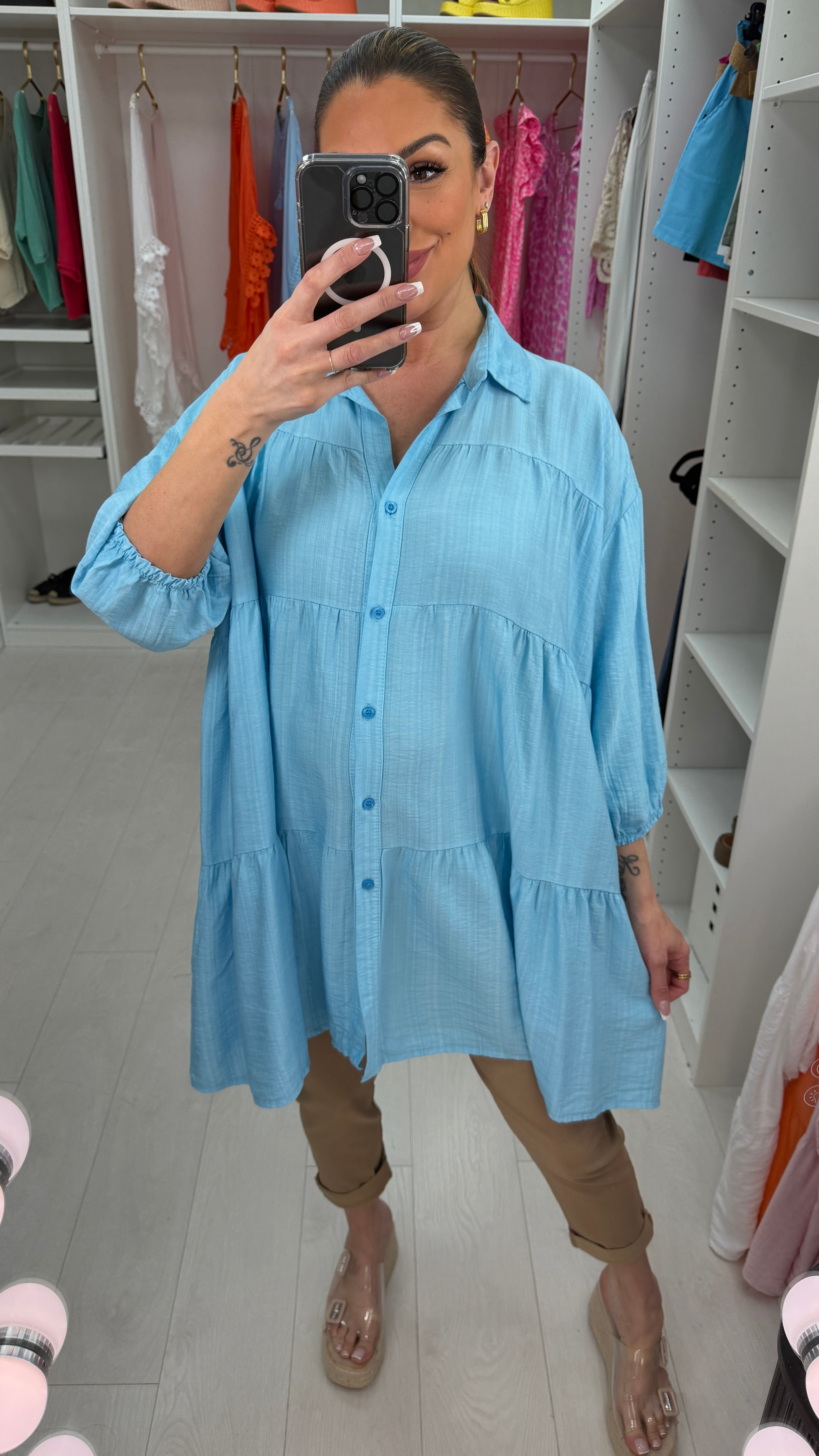 Mika Loose Fit Longline Shirt