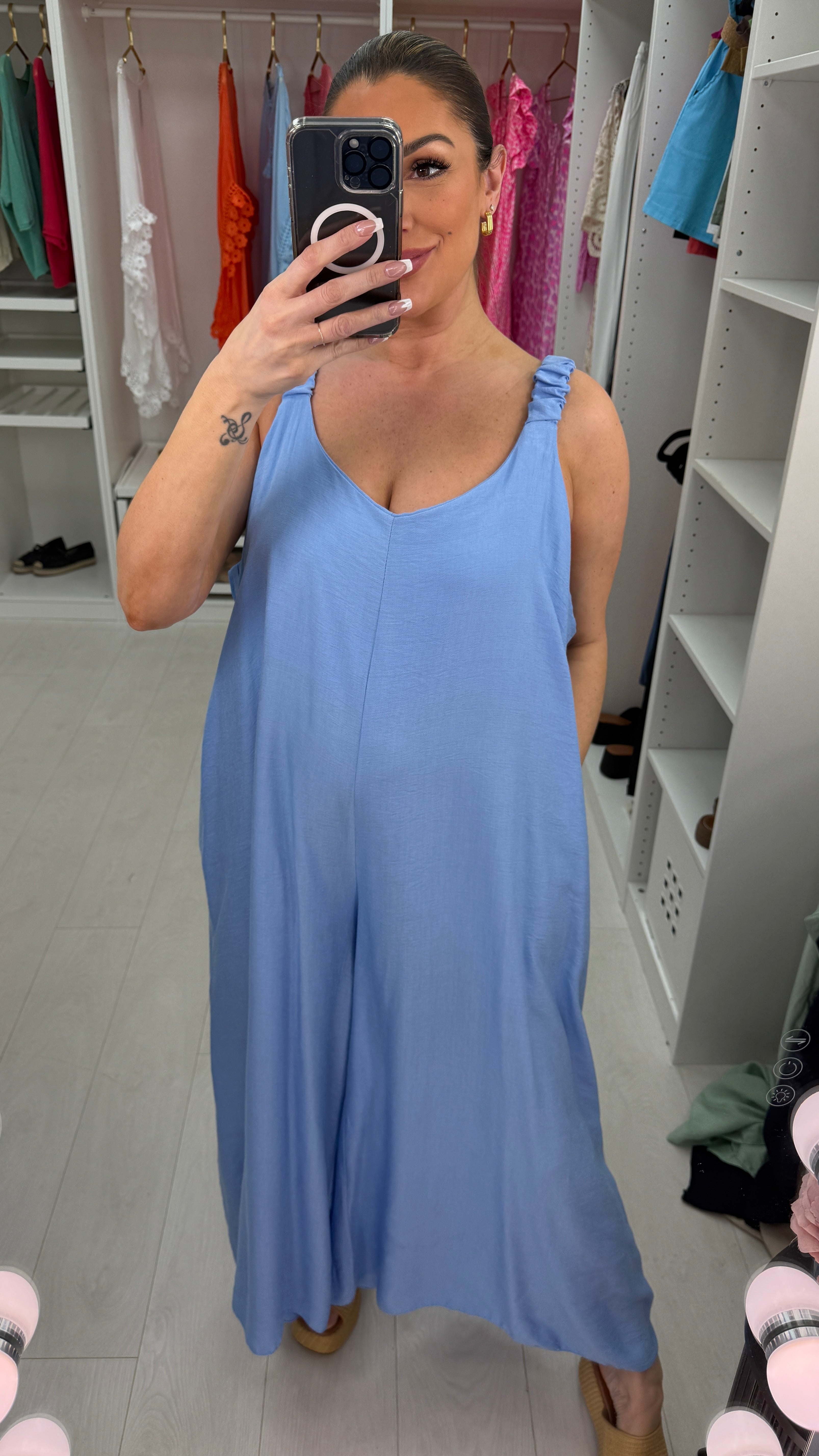 Savita Plain Loose Fit Jumpsuit