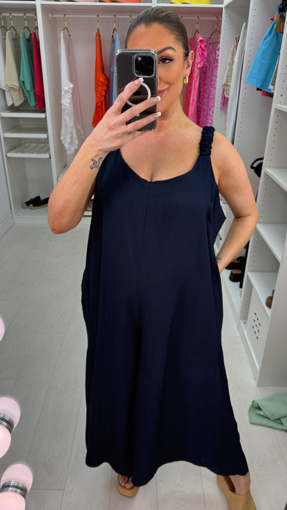 Savita Plain Loose Fit Jumpsuit