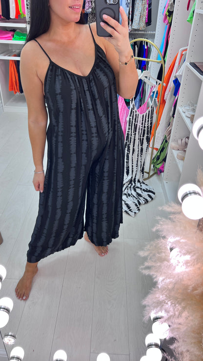 Roux Oversized Tie Dye Wide Leg Jumpsuit