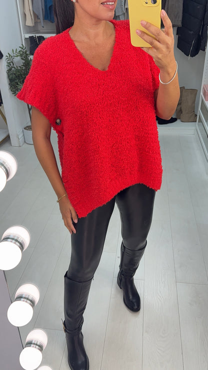 Crissie Plain Super Soft Poncho Jumper