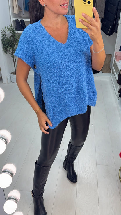 Crissie Plain Super Soft Poncho Jumper