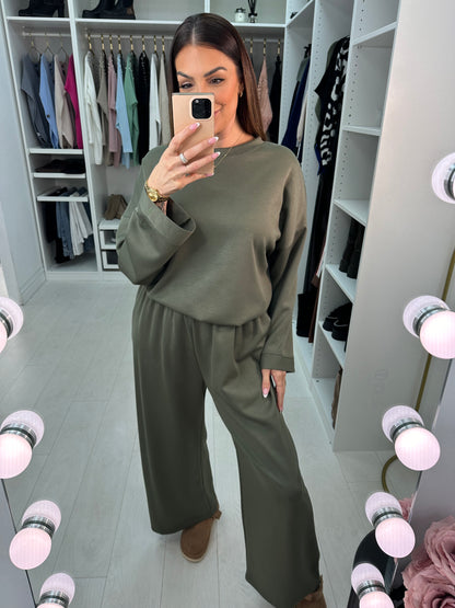 Elivia Plain Oversized Co-Ord Set