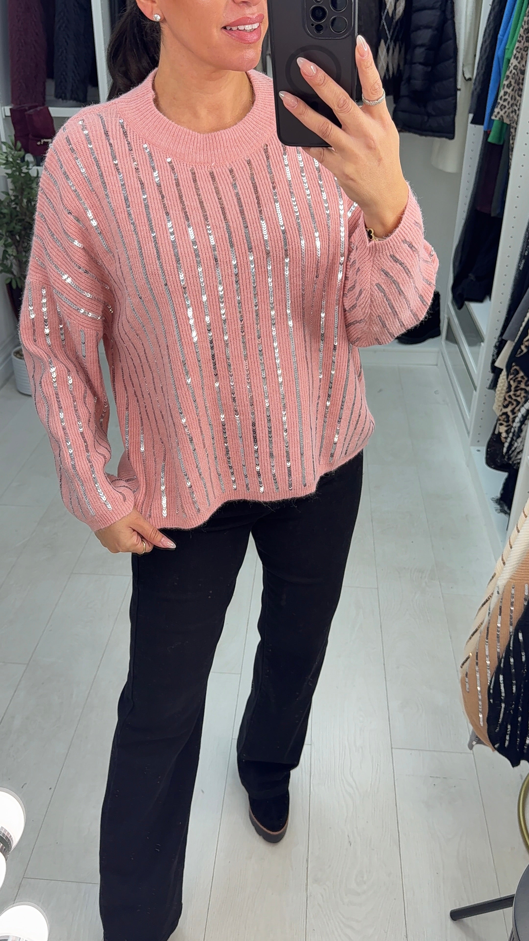 Petra Sequin Embellished Super Soft Jumper