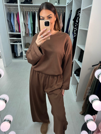Elivia Plain Oversized Co-Ord Set