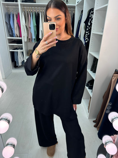 Elivia Plain Oversized Co-Ord Set