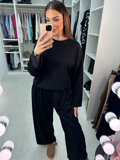 Elivia Plain Oversized Co-Ord Set