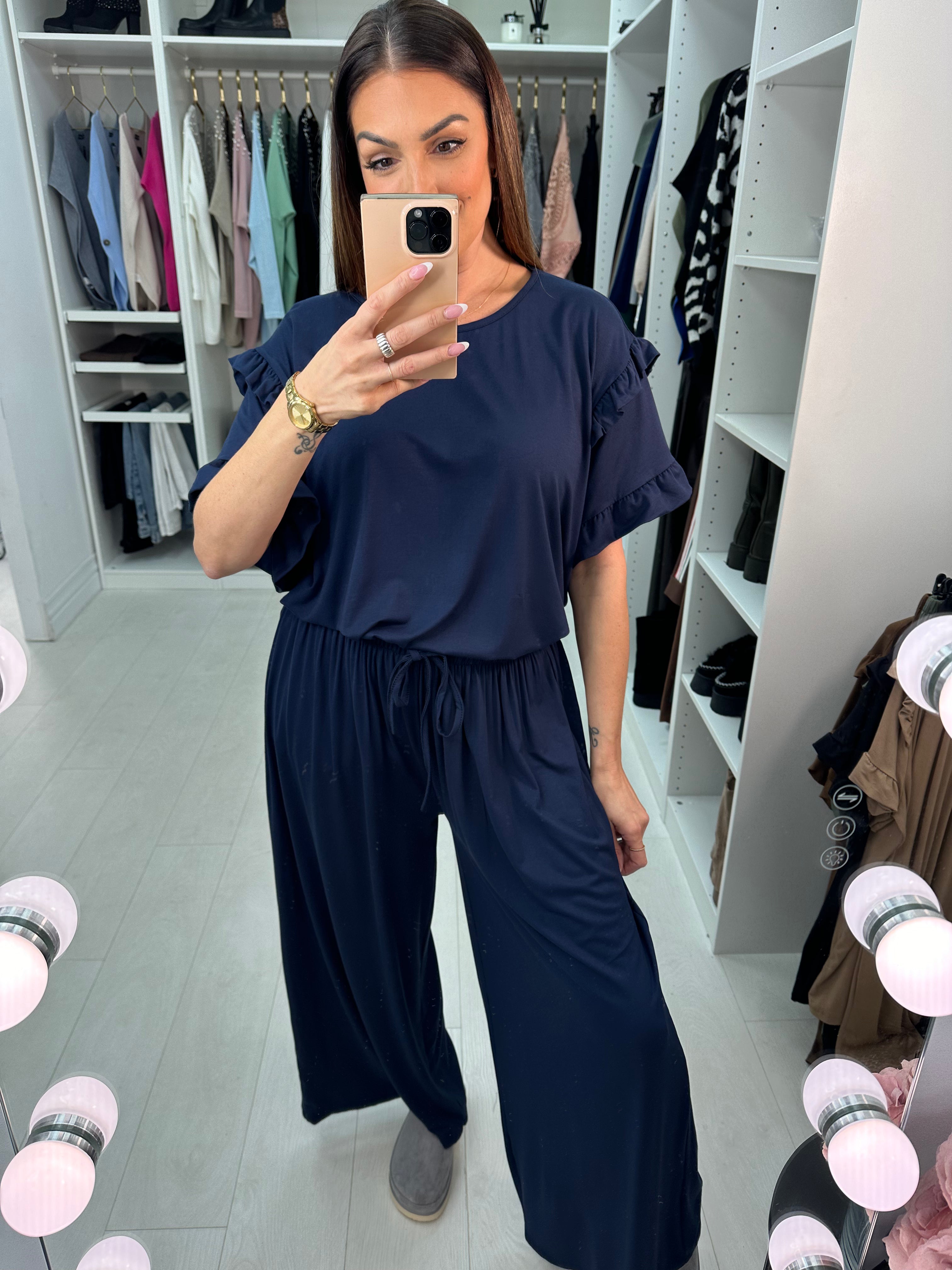 Giana Oversized Frill Detail Co-Ord Set