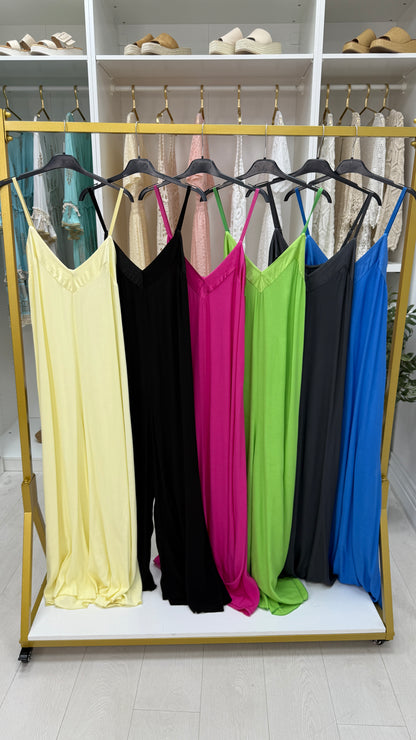 Melis Satin Edge Wide Leg Jumpsuit