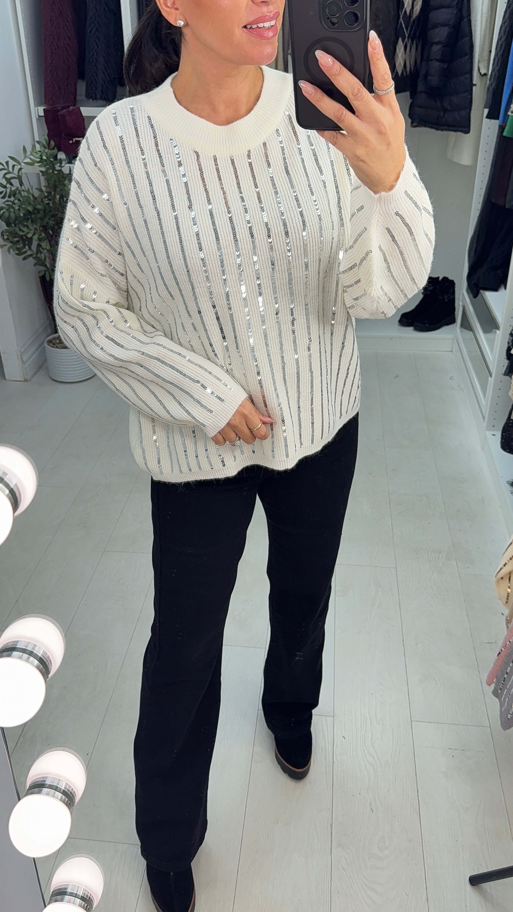 Petra Sequin Embellished Super Soft Jumper