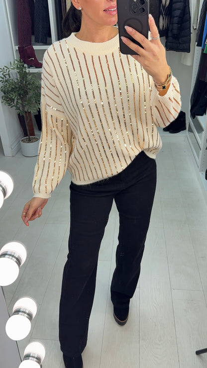 Petra Sequin Embellished Super Soft Jumper