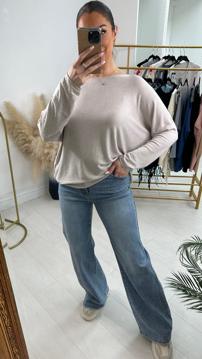 Iris High Waisted Wide Leg Denim Jeans