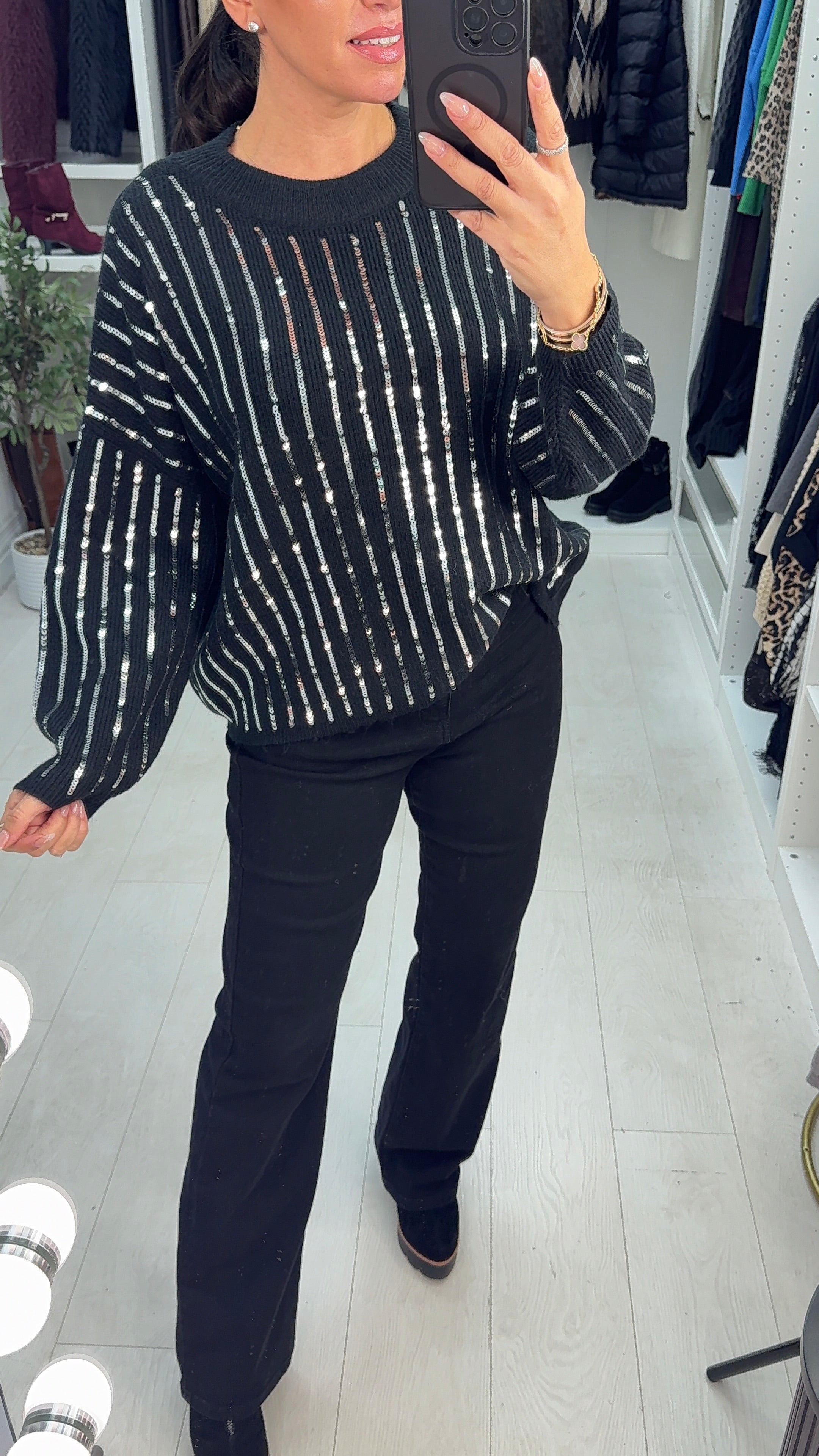 Petra Sequin Embellished Super Soft Jumper