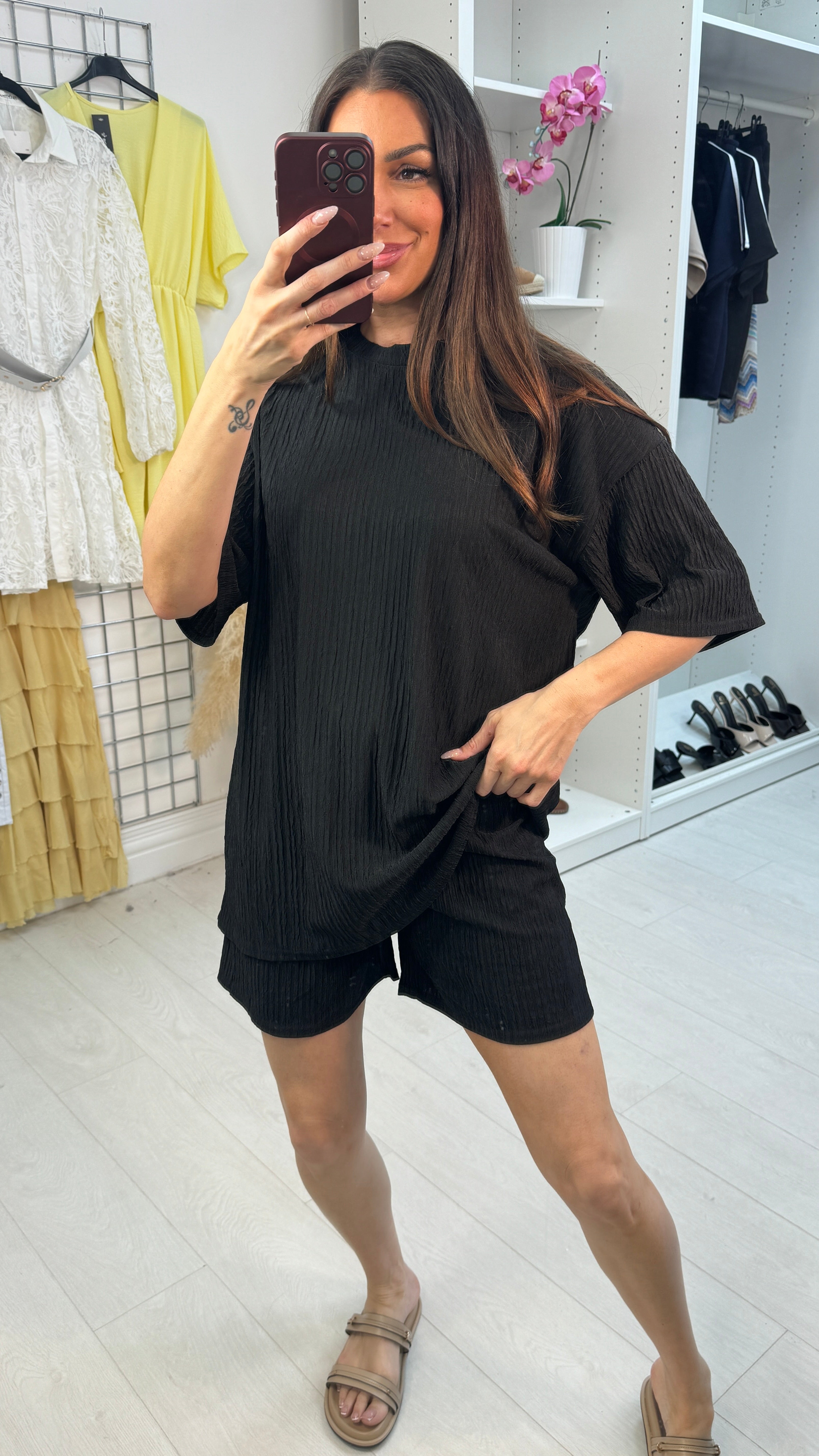 Tamie Loose Fit Shorts Set