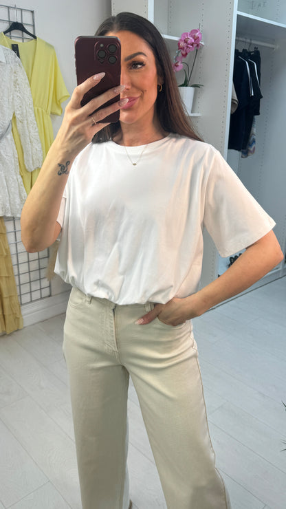 Jolly Plain Bubble Hem T-Shirt