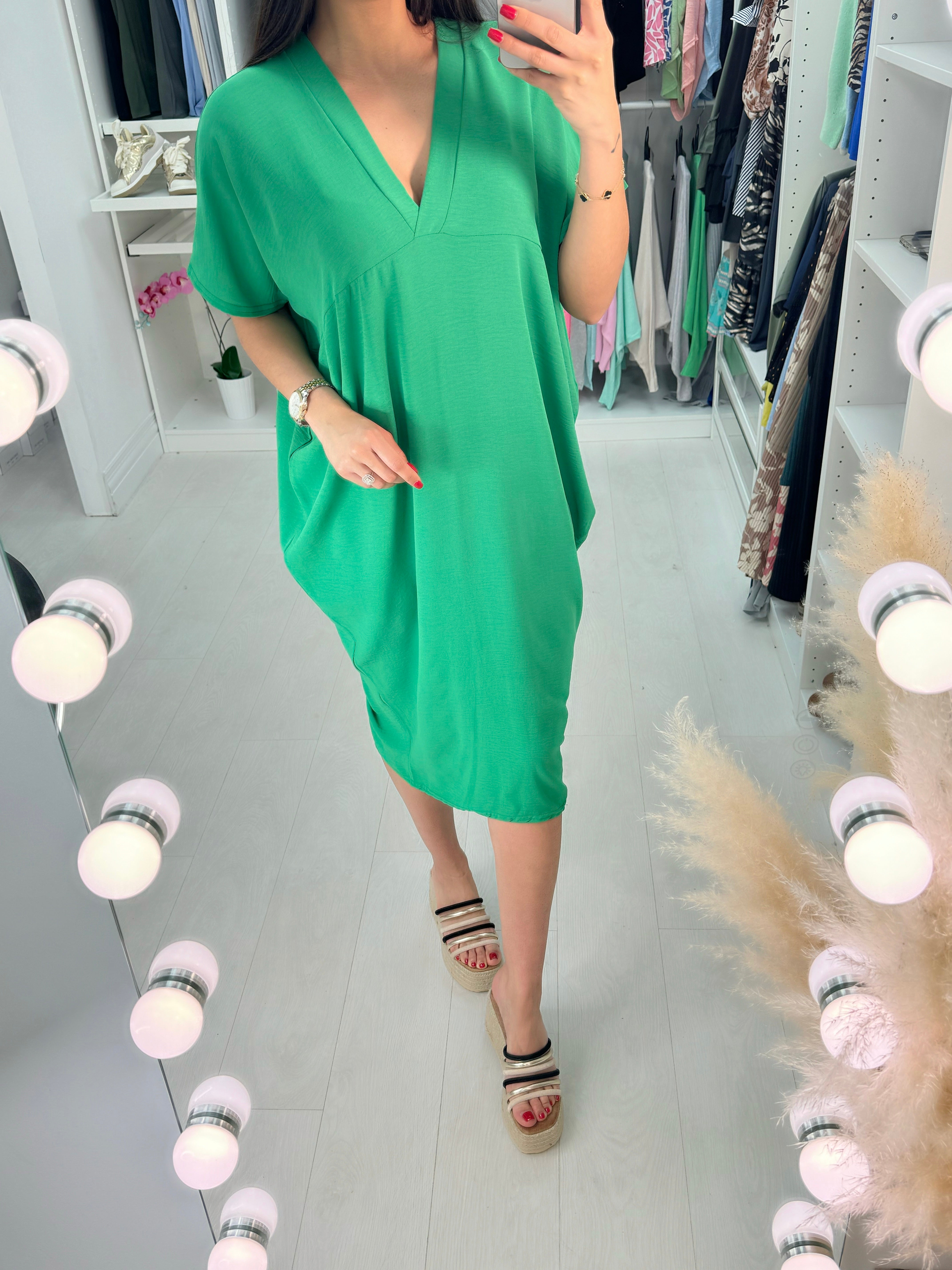 Joy V Neck Oversized Dress