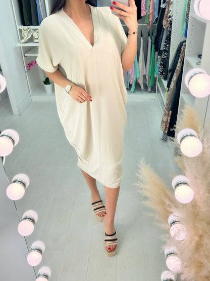 Joy V Neck Oversized Dress