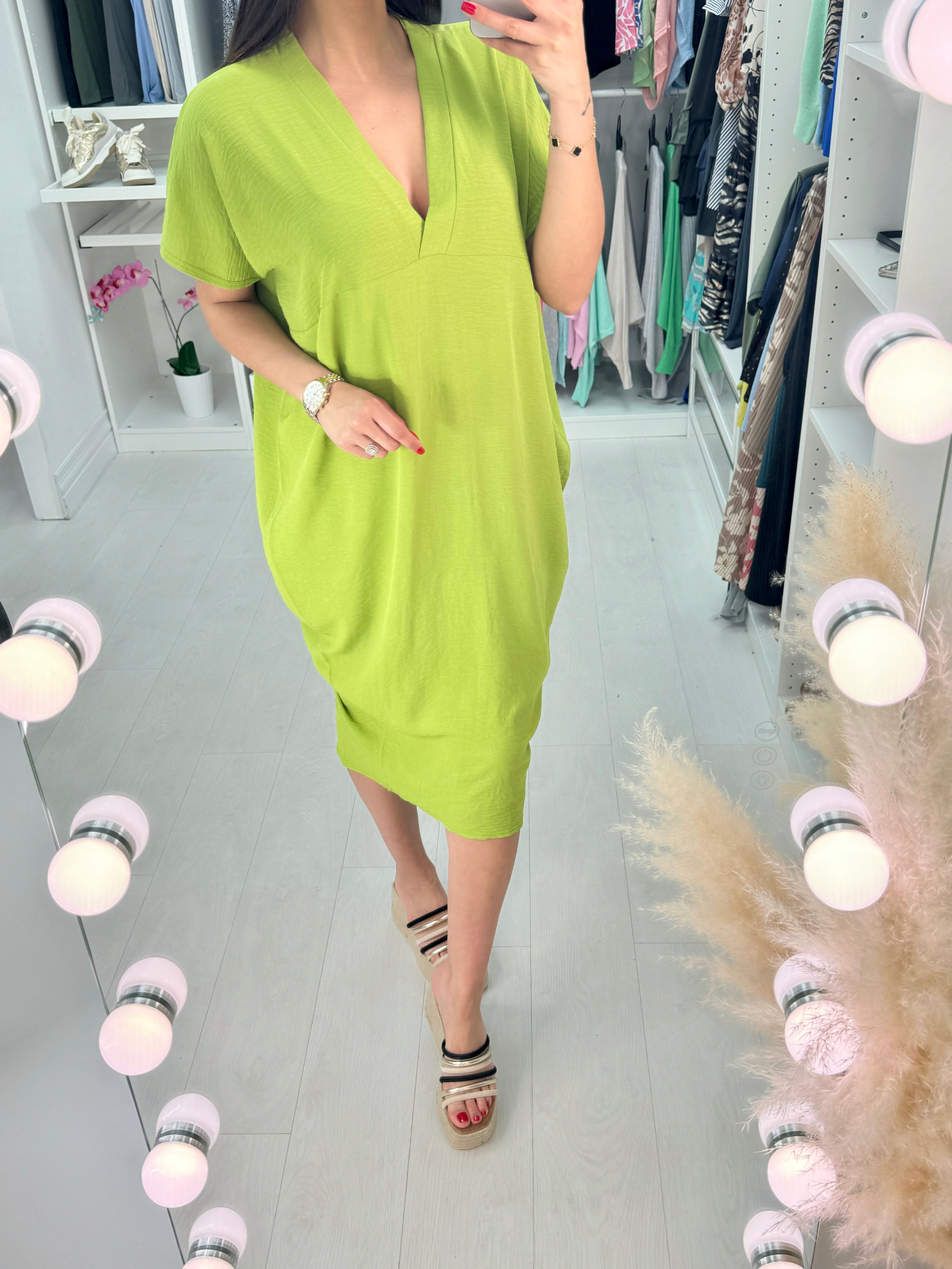 Joy V Neck Oversized Dress