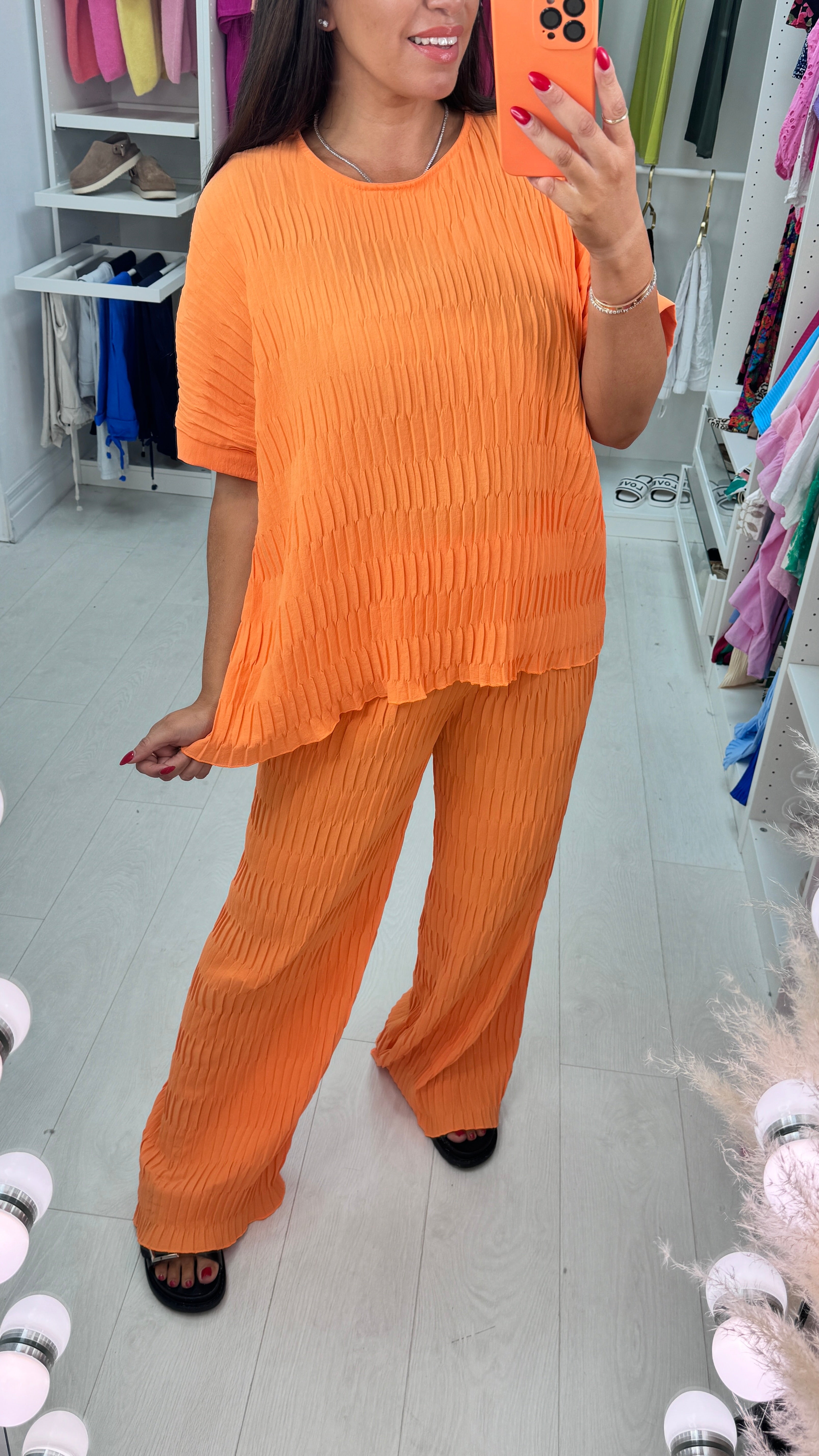 Reina Textured Loose Fit Co-Ord Set