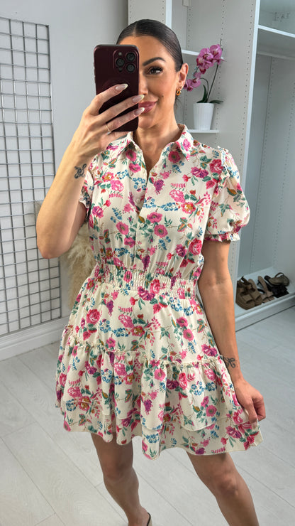 Quinn Floral Smocked Midi Dress