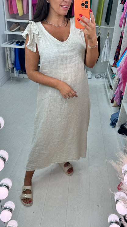 Divine Linen Maxi Dress