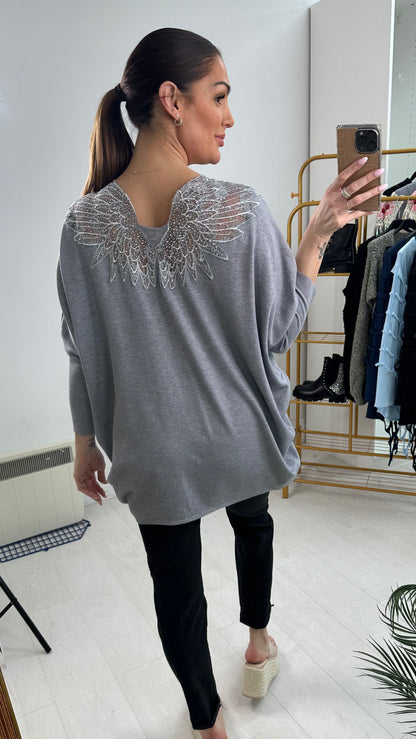 Shanelder Diamante Scatter Back Jumper