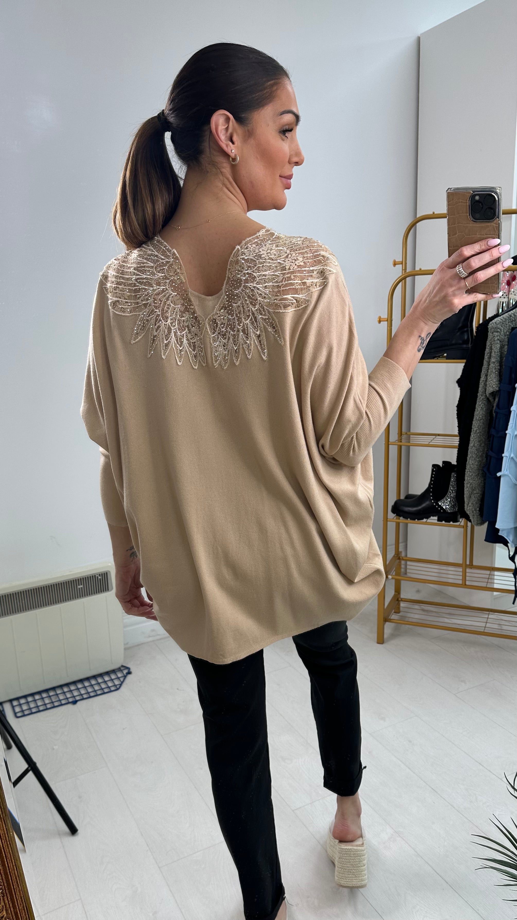 Shanelder Diamante Scatter Back Jumper