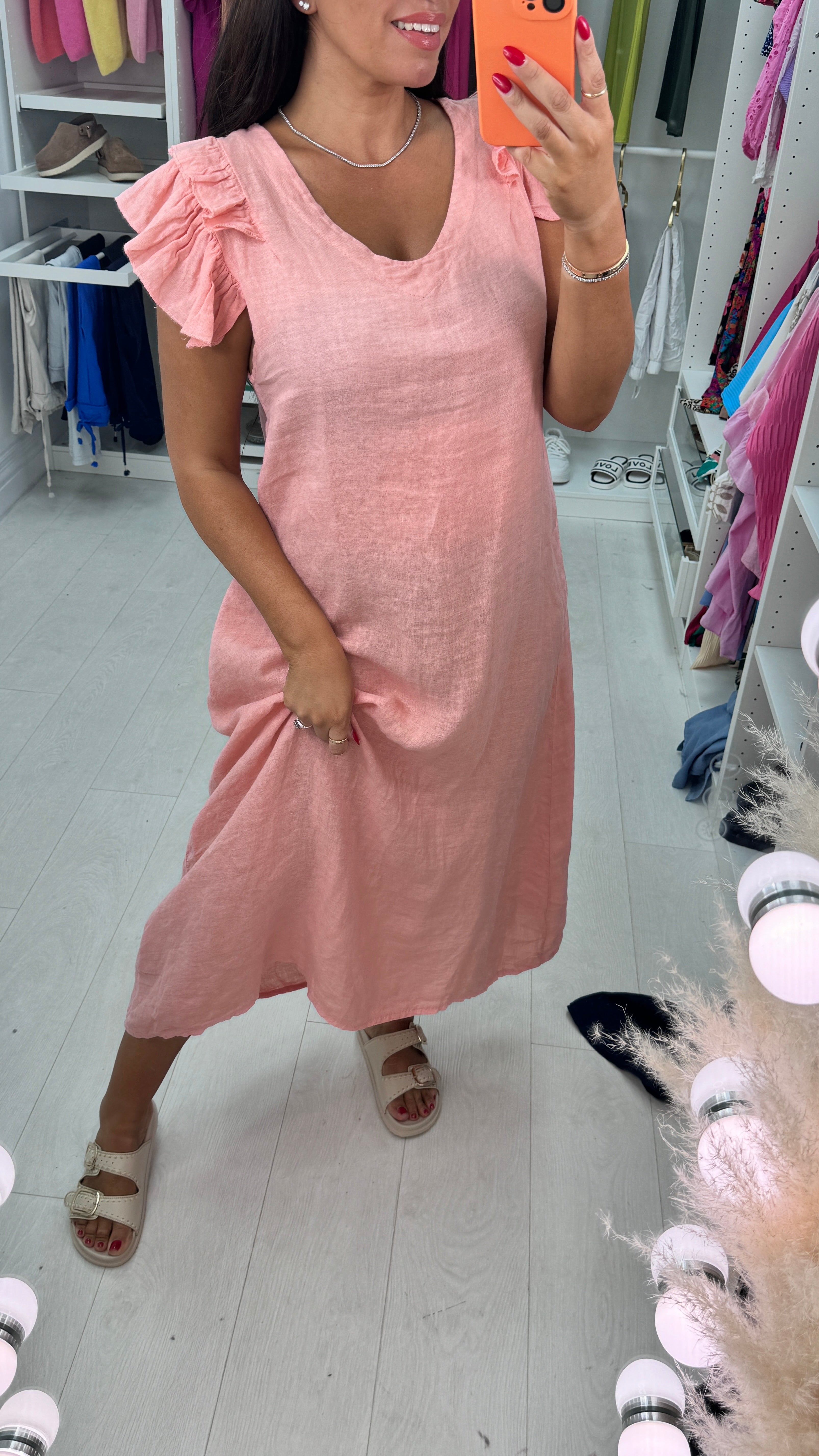 Divine Linen Maxi Dress