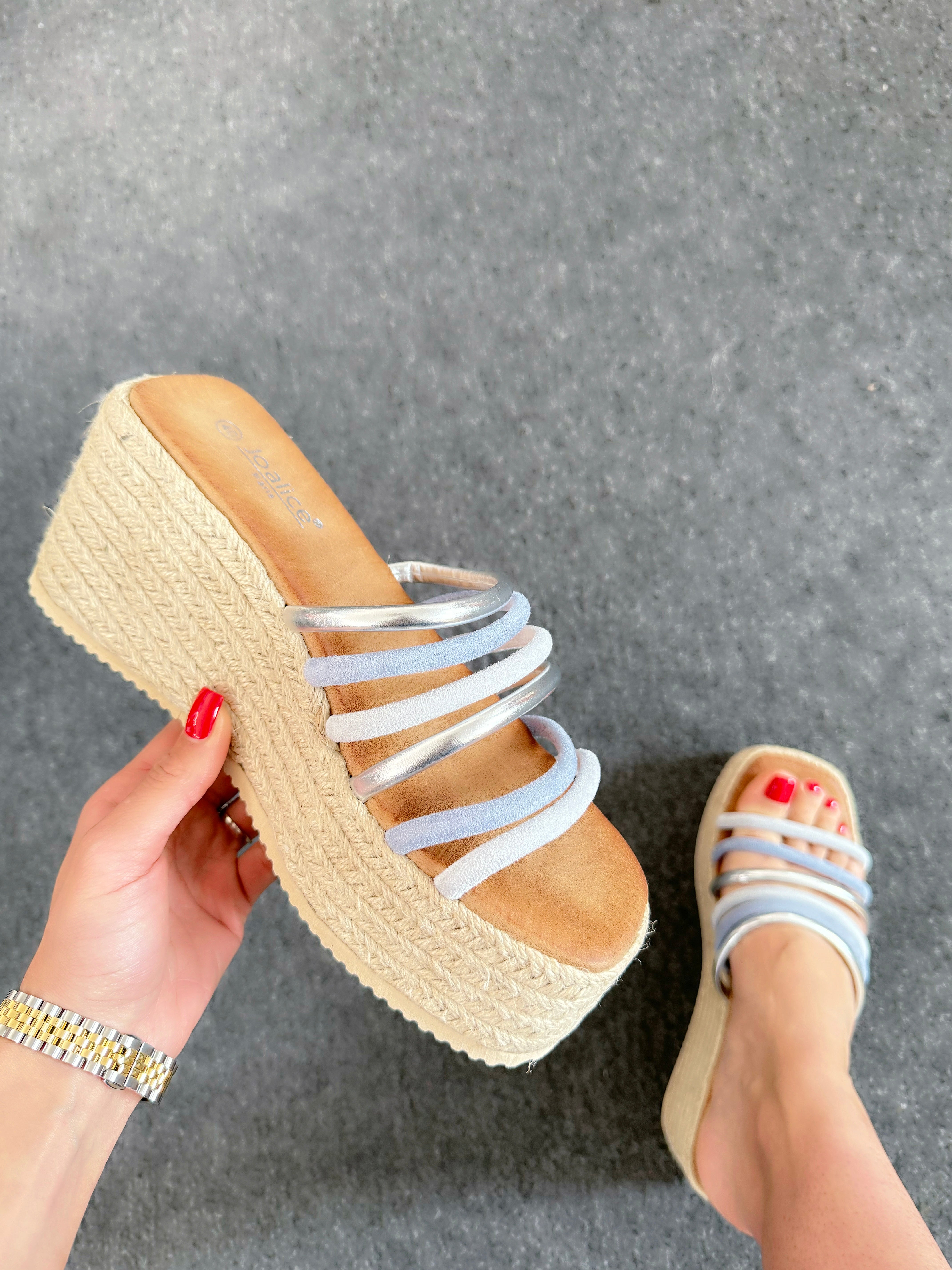 Adura Strappy Espadrille Wedge