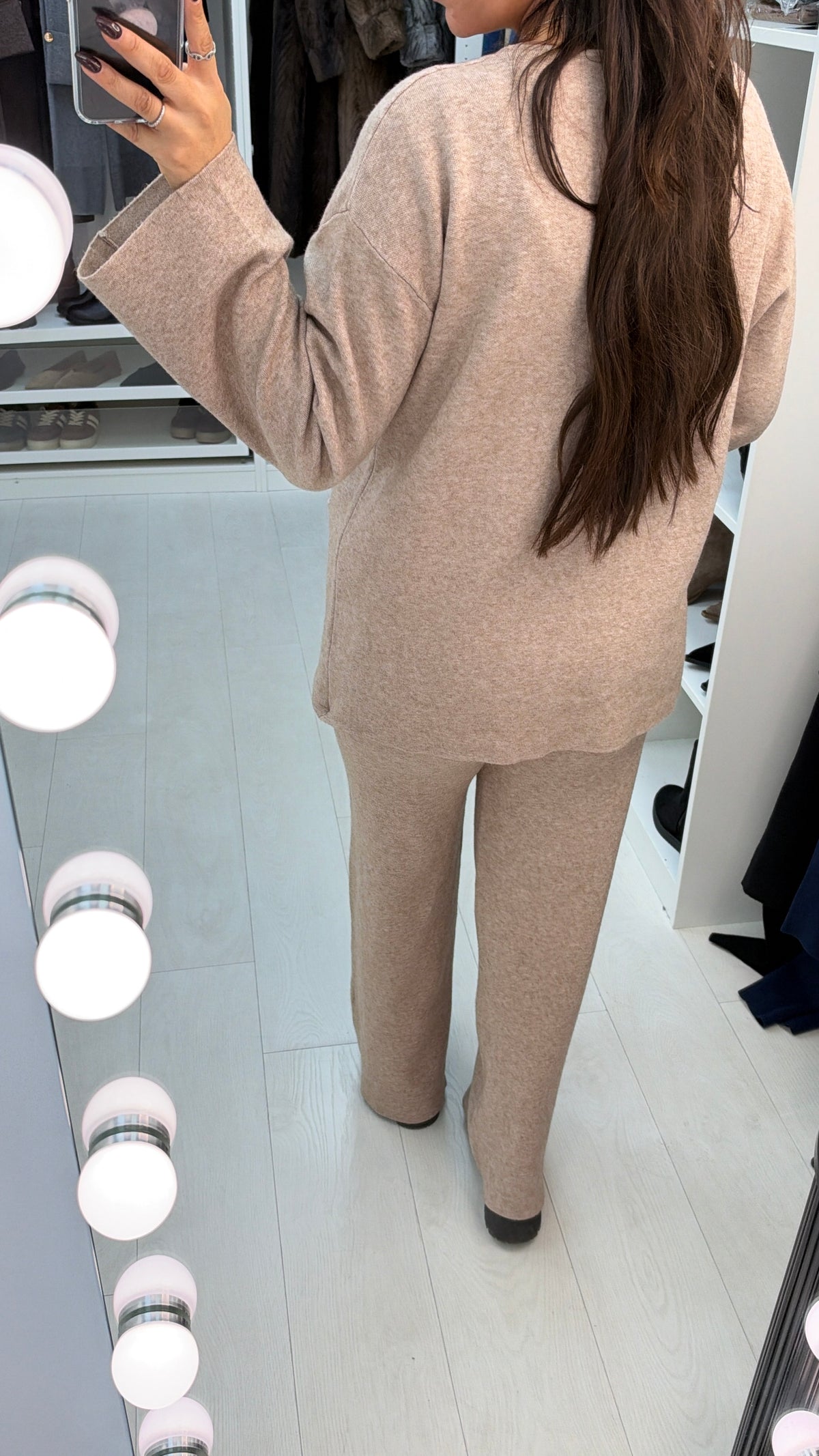 Hariet Plain Exposed Seam Detailed Loungewear Set