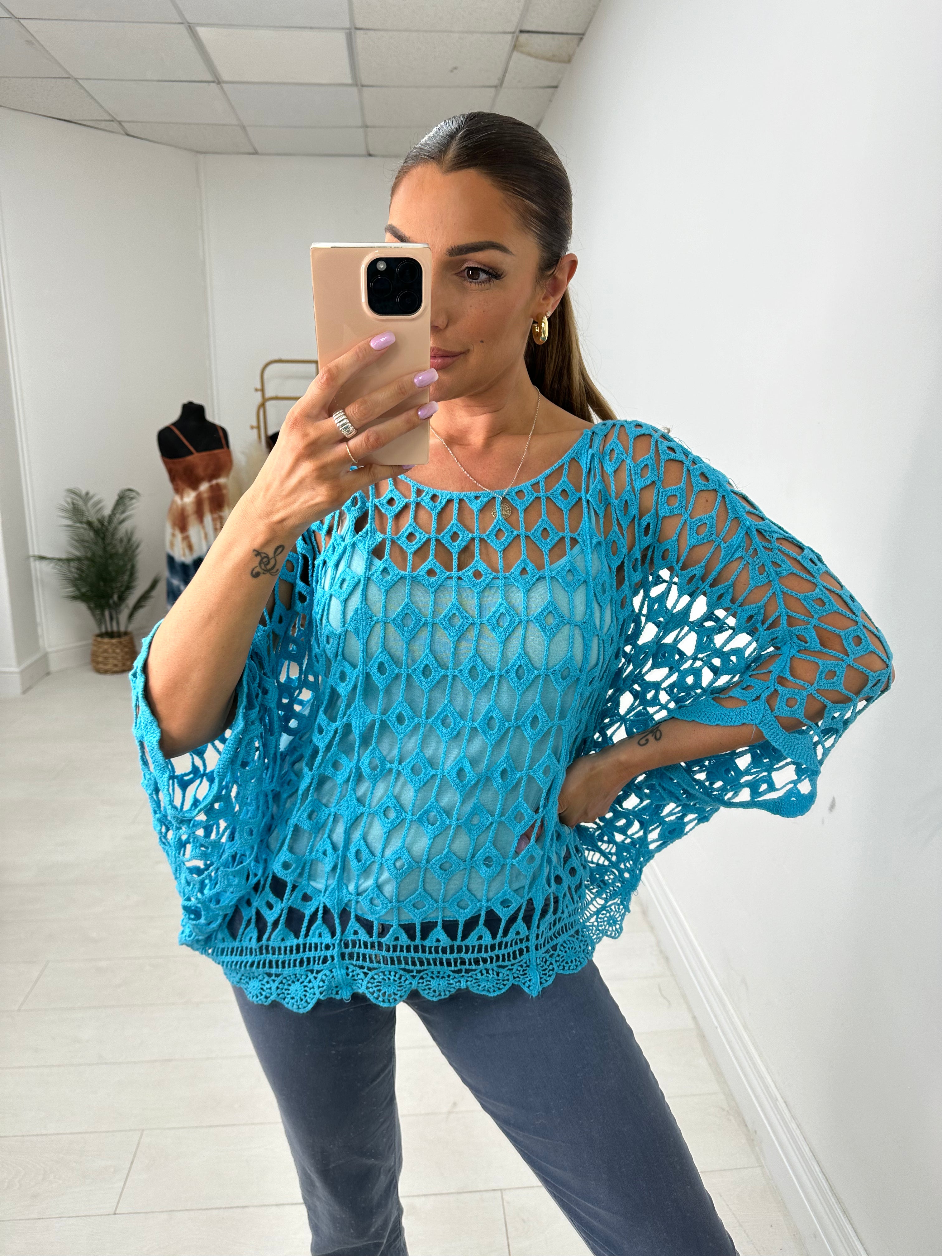 Queensland Crochet Batwing Top