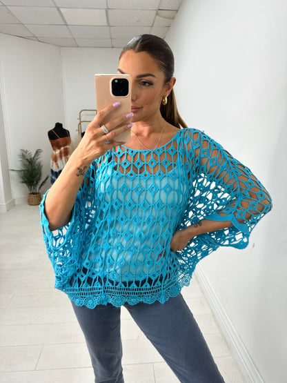 Queensland Crochet Batwing Top