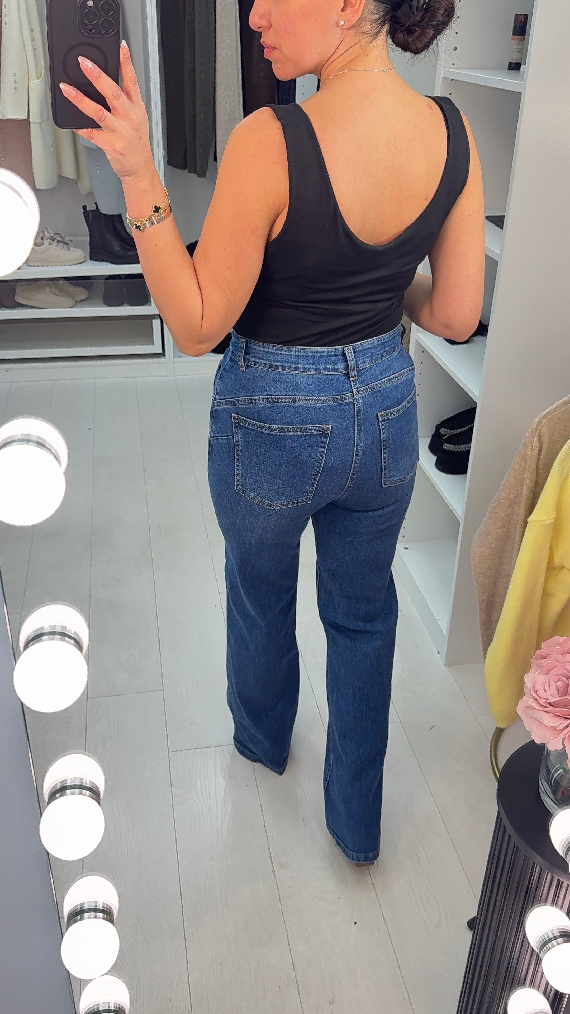 Noreen High Waisted Wide Leg Jeans