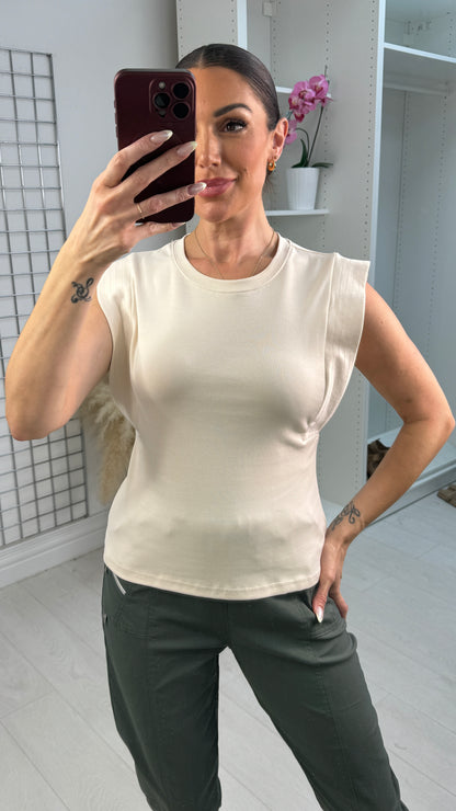 Indya Plain Sleeveless Top