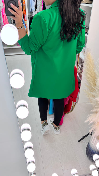 Raelle Ruched Sleeve Blazer