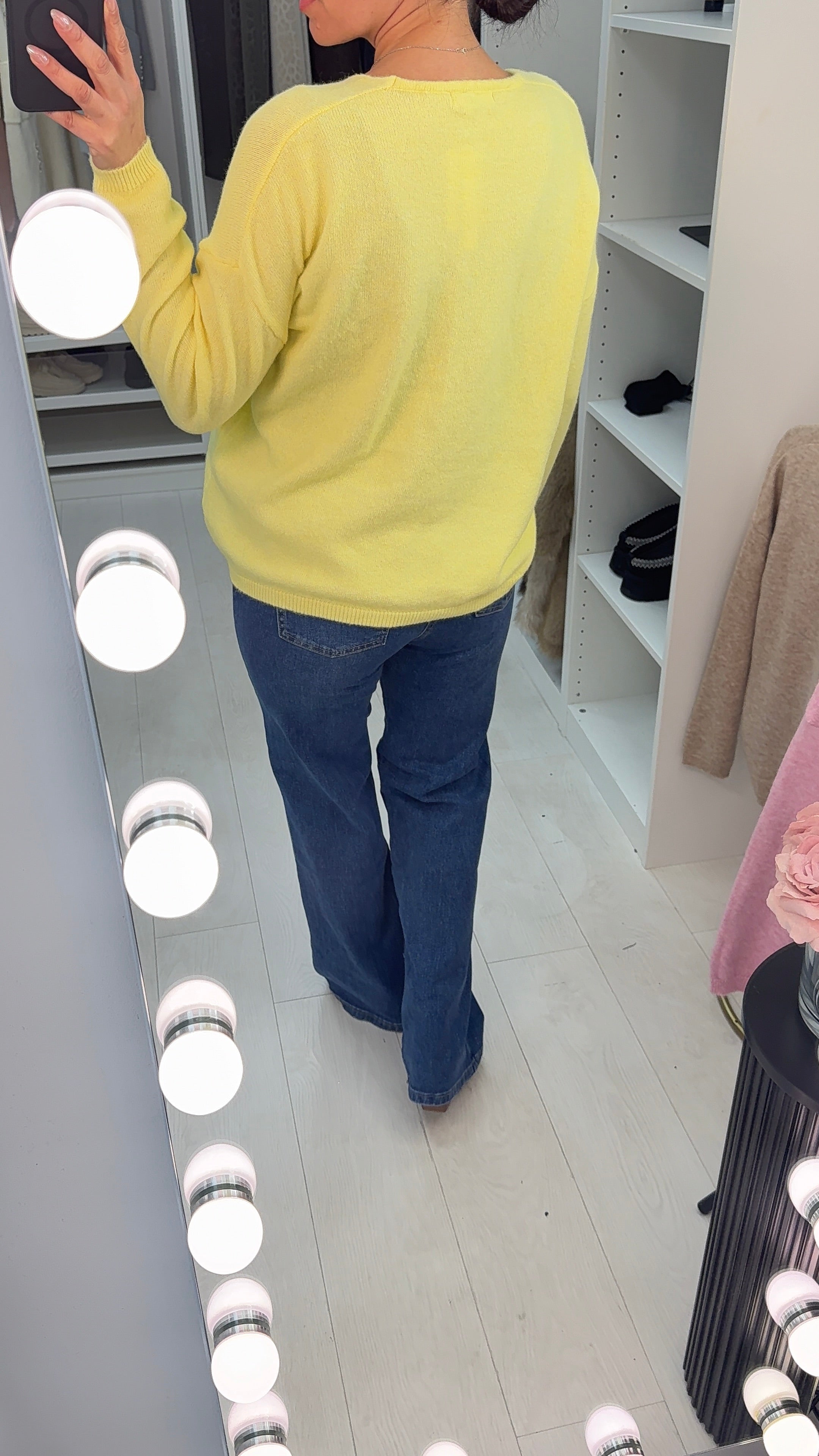 Renata Plain Super Soft V Neck Jumper