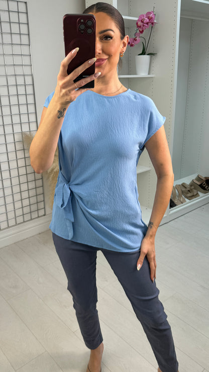 Farrah Side Tie Blouse