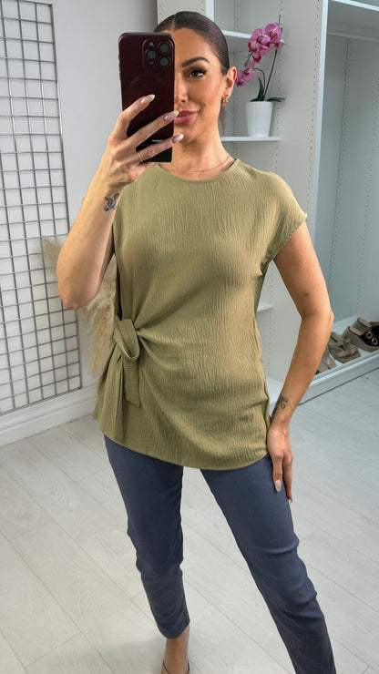 Farrah Side Tie Blouse