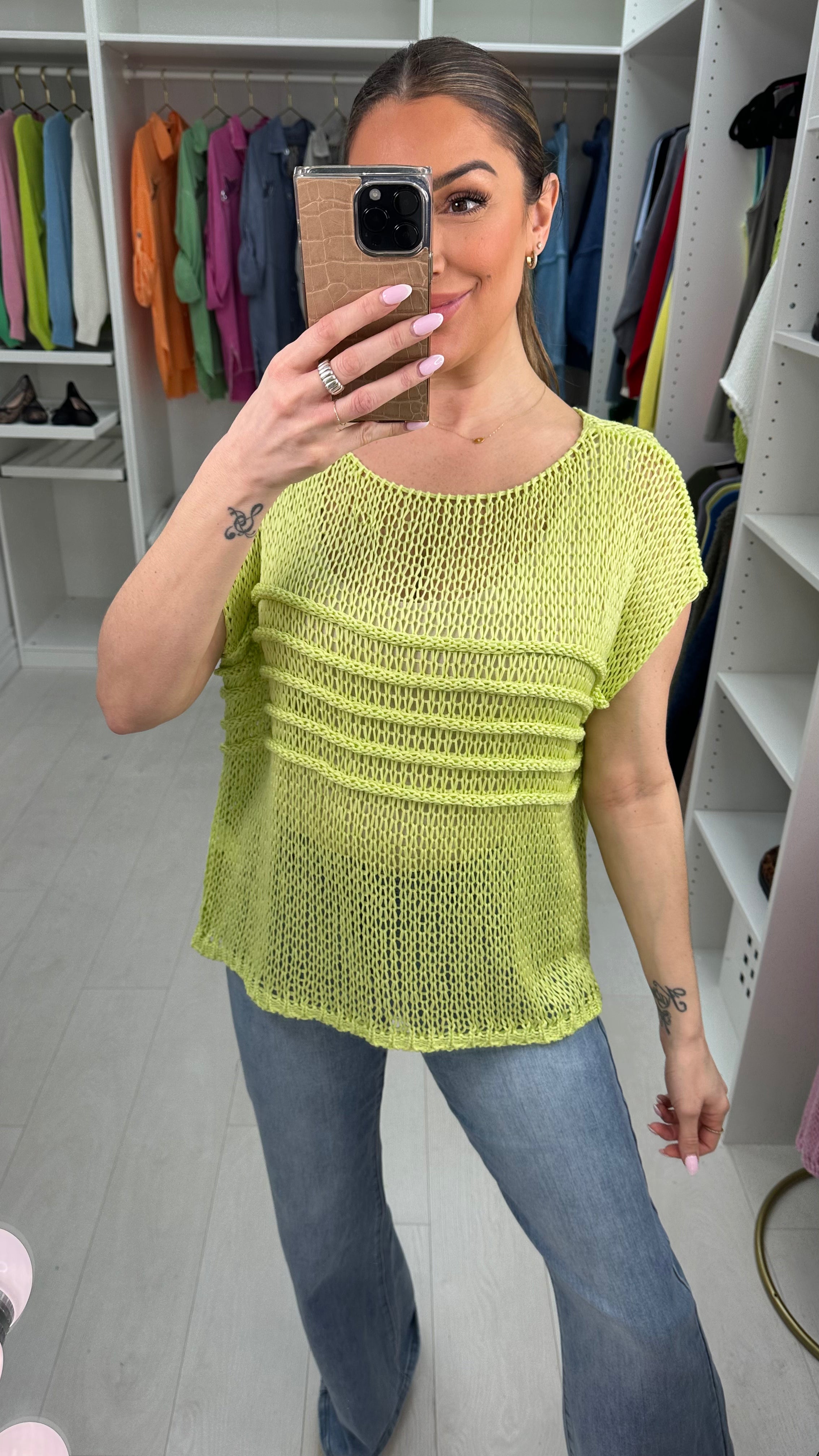 Monyca Loose Fit Crochet Top